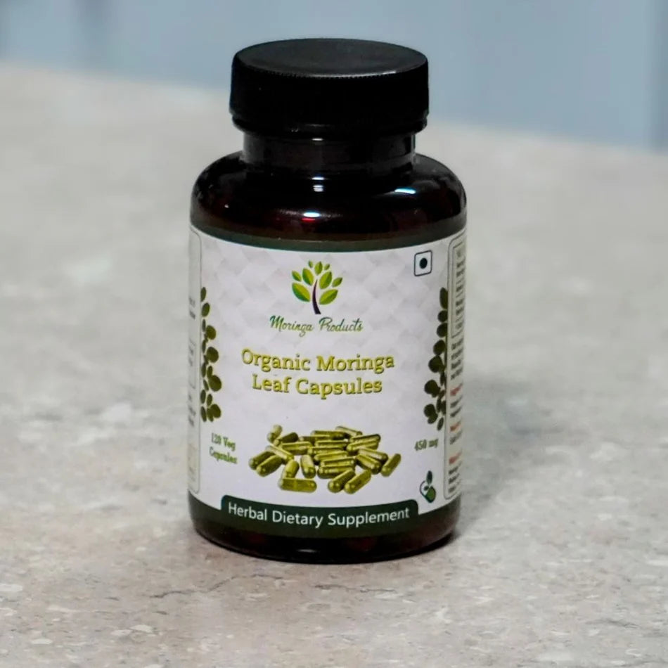 Organic Moringa Leaf Capsules